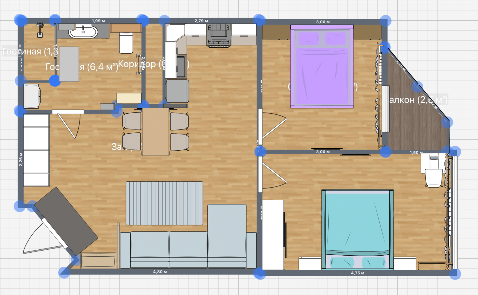 Chernomorsky-2 Bedrooms Luxury Suite